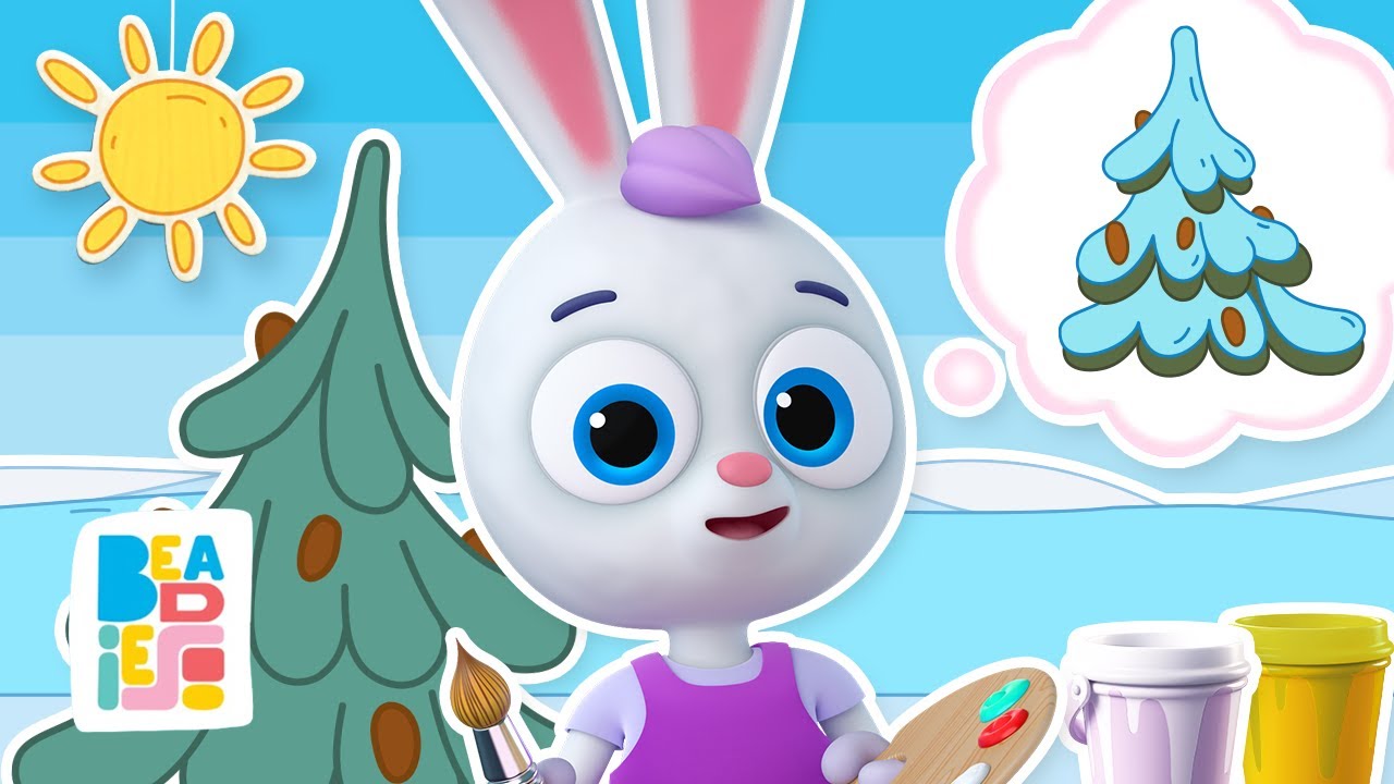 Beadies — Draw a fir tree — New song — Nursery Rhymes & Songs for kids
