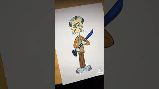 Squidward Dressed As.. Jason Voorhees