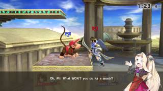 Super Smash Bros. Wii U | Palutena's Temple/Pit Easter Egg - Diddy Kong