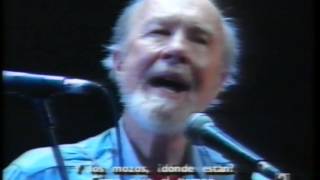 Pete Seeger - where have all the flowers gone (conTao Rodriguez Seeger) subt. castellano chords