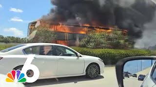 'There was an explosion': Passenger describes moment tour bus burns like inferno in Florida by NBC 6 South Florida 40,919 views 8 days ago 2 minutes, 40 seconds