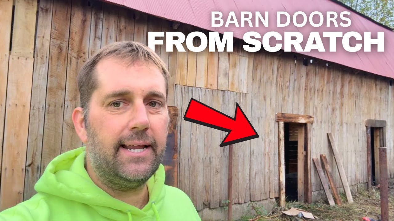 Изготовление амбарных дверей с нуля | Реновация старого амбара продолжается…