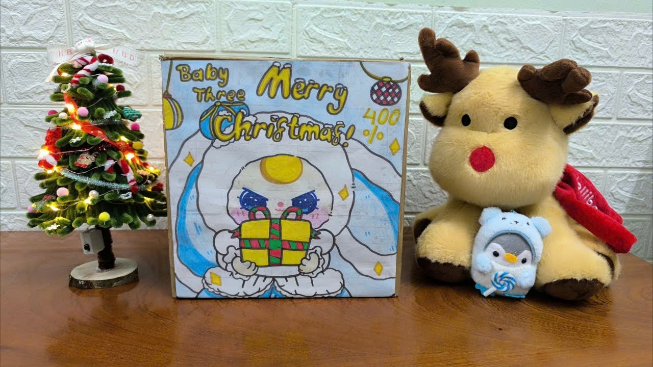 UNBOX BABY THREE GIẤY GIÁNG SINH 400% VER MỚI