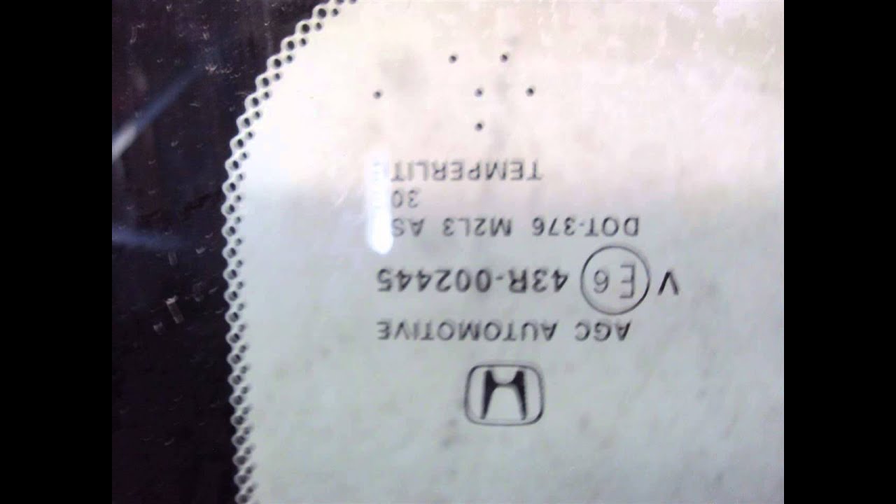 2013 Honda ACCORD Sunroof / SUN ROOF GLASS WINDOW Used