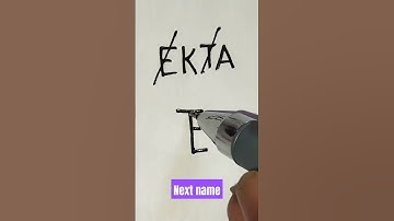 # EKTA name logo # Design # Next name #shorts # By Rajbir
