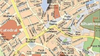 granada spain map