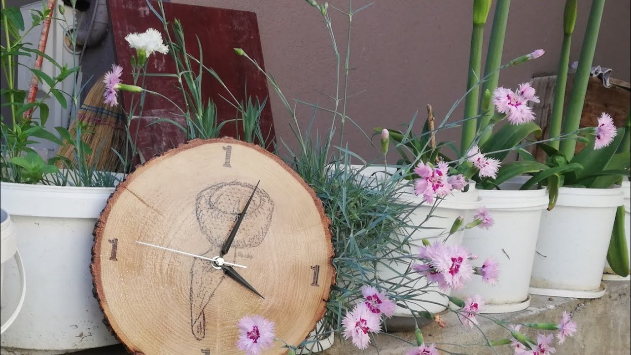 Ahşap duvar saati yapımı... wooden wall clock making... YouTube