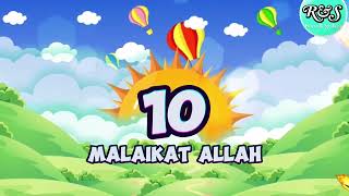 Lagu Anak 10 Malaikat Allah - Runa \u0026 Syakira Official