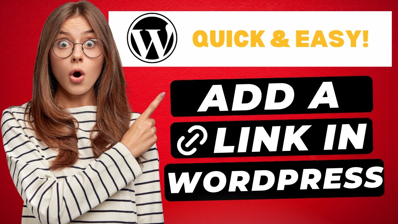 How To Add A Link In WordPress (2024) 🔥 FAST & Easy! YouTube