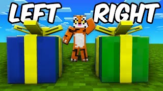 LEFT OR RIGHT CHALLENGE IN MINECRAFT *IMPOSIBIL !