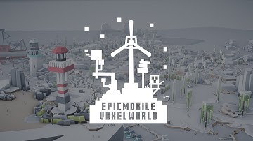 EPIC Mobile - Winter Voxel World  (Trailer) 3D Low Poly Art for Unity3D Games