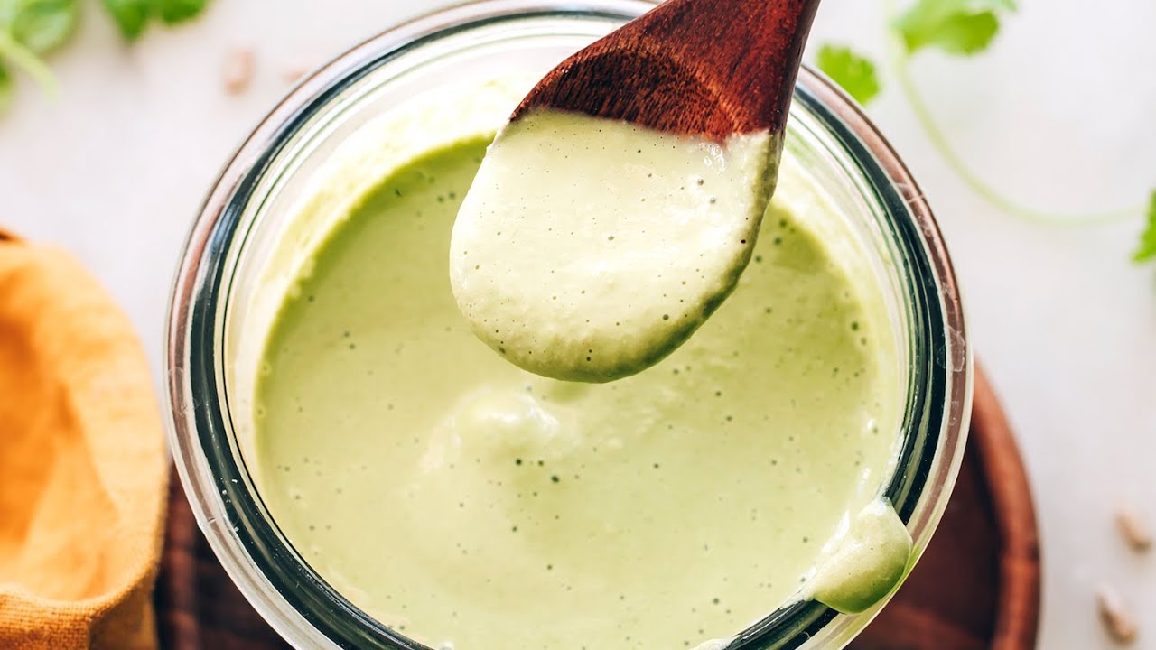 Creamy Cilantro Sunflower Seed Dressing Minimalist Baker Recipes