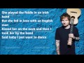 Ed Sheeran - Galway Girl LYRICS VIDEO