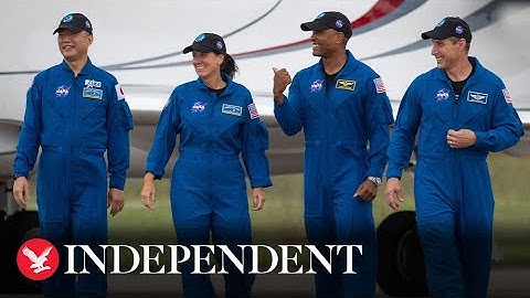 Live: Nasa astronauts make remarks ahead of SpaceX launch