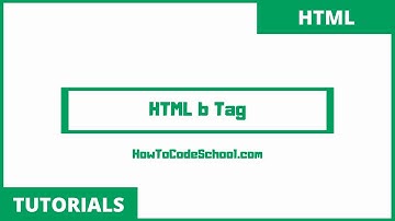 HTML b TAG