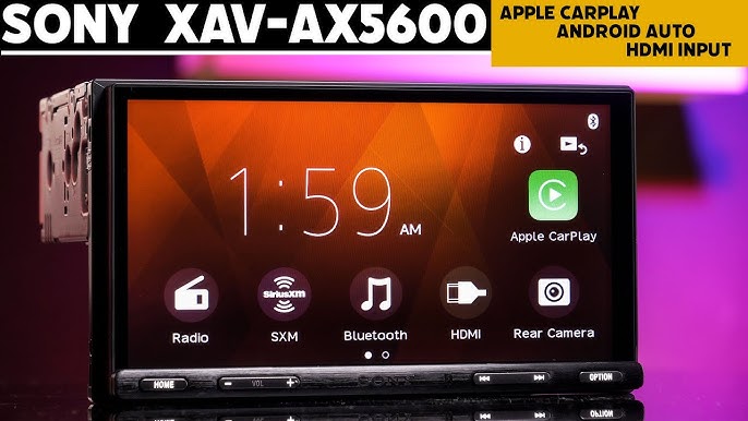 Sony XAV-AX5650D CarPlay & Android Auto Car Stereo | Car Audio & Security -  YouTube