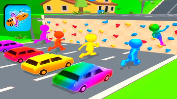 Shape-shifting Gameplay All Levels iOS,Android Walkthrough Mobile Stick Run Game New Level APESIG