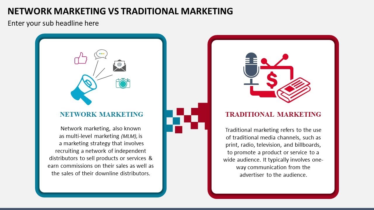 Network Marketing Vs Traditional Marketing Animated Slides