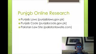 MAQ Law Lectures: Researching Pakistan Related Statutes and Rules Improved VOX