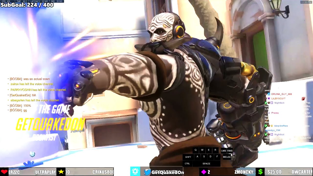 GetQuakedOn #1 Doomfist In The World - POTG! [ Overwatch Season 33 Top 500 ]