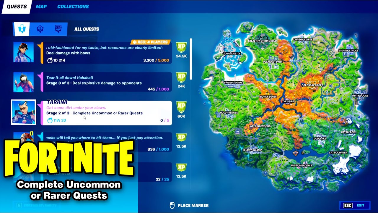 Complete Uncommon or Rarer Quest in Fortnite Chapter 2 Season 6