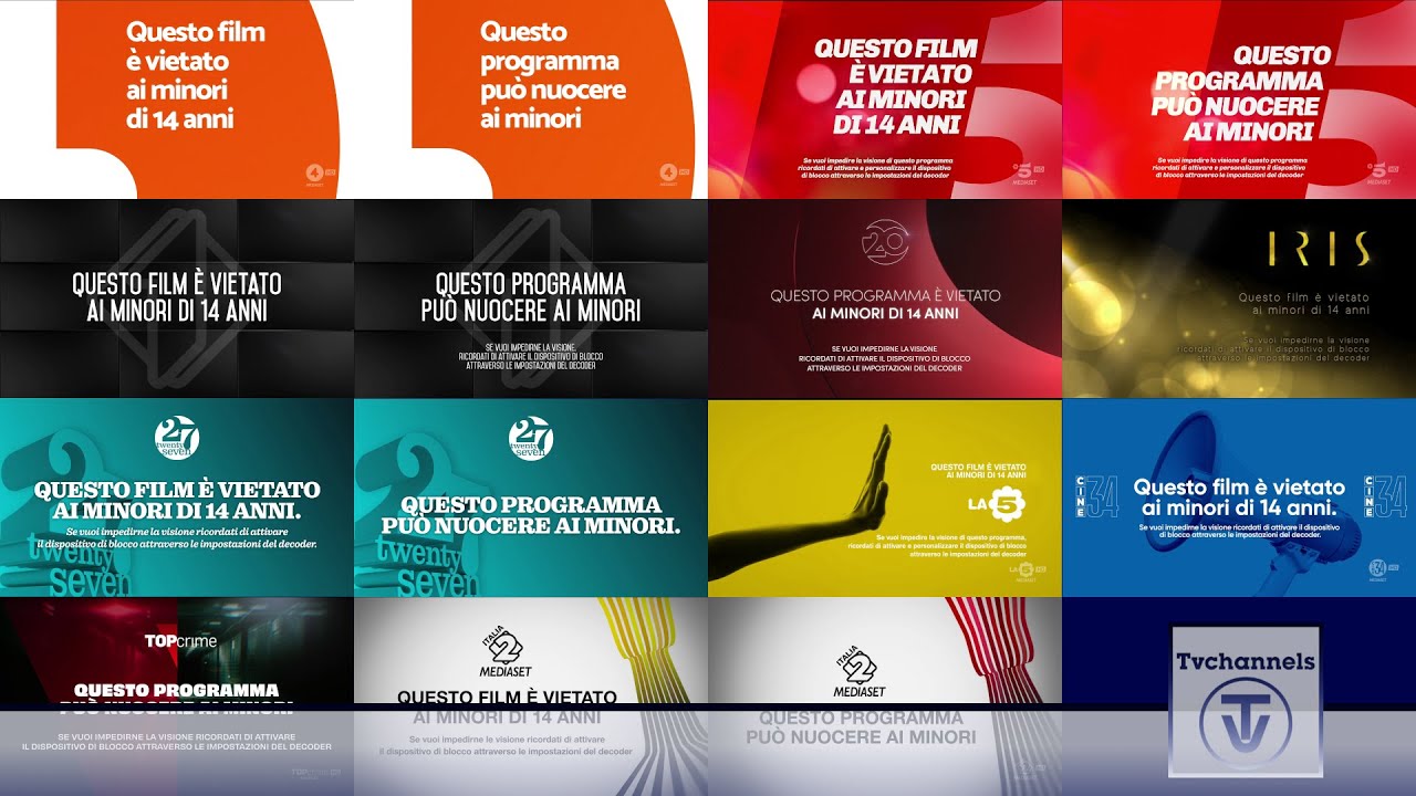 Raccolta | Bumper VM14 e Può nuocere ai minori - Mediaset