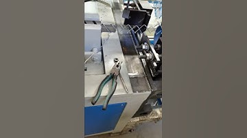 GST how to install double wire full automatic chain link fence making machine