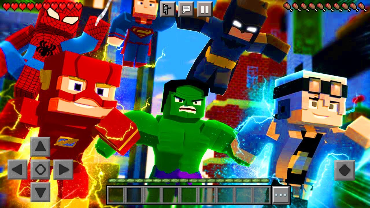 SAIU!!! O MELHOR ADDON/MOD DE HERÓIS PARA MINECRAFT PE 1.20! (Mcpe ...