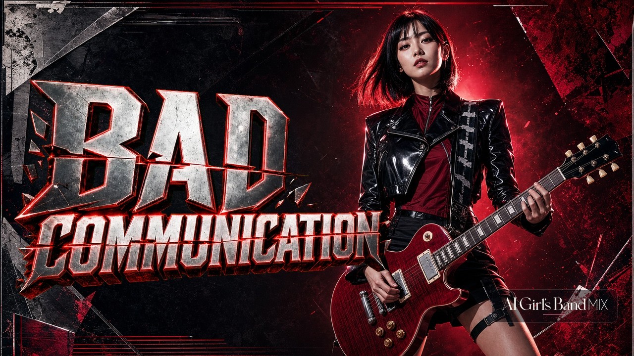 BAD COMMUNICATION / B'z - Girls Rock Band AI Cover - YouTube