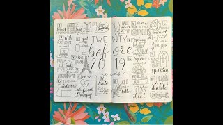 2019 Bullet Journal Flip Through