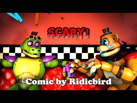 (SFM-FNAF) Scary | Comic by @ridicbird