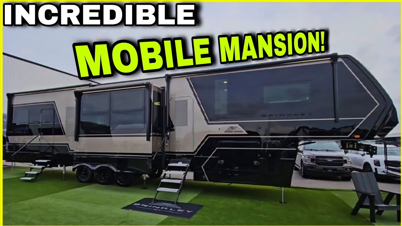 RV that's a MOBILE MANSION with a GARAGE!  Brinkley Model G 4000 Fifth Wheel 