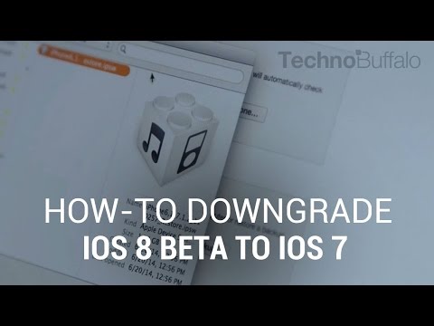IOS 8 बीटा से वापस iOS 7 में कैसे-कैसे डाउनग्रेड करें