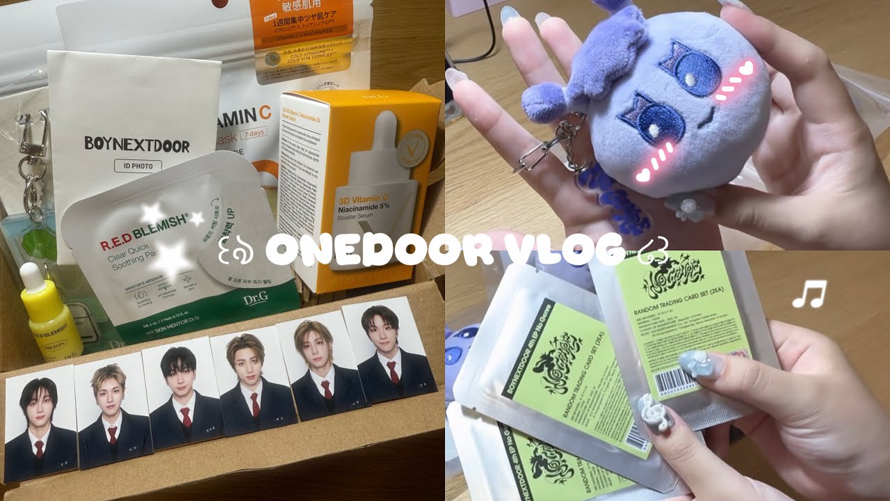 [원도어 브이로그] NoGenre popupグッズ開封♪♪ | BOYNEXTDOOR ONEDOORVlog 보이넥스트도어 보넥도 원도어로그 