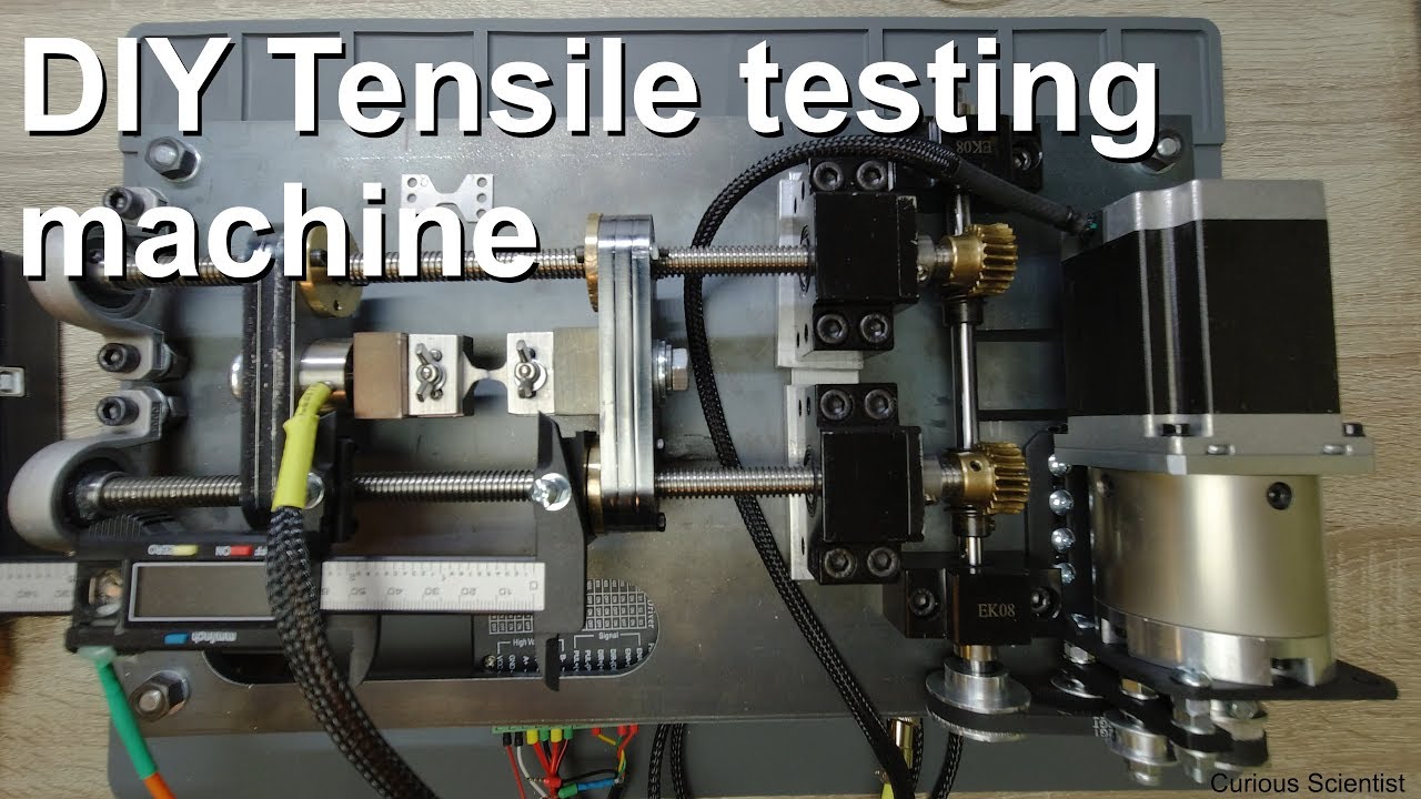 DIY Miniature Tensile Testing Machine YouTube