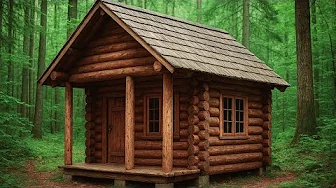 Building a Forest Cabin in 60 Days – No Experience, Alone with Hand Tools"