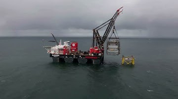 NEW milestone 💥: The East Anglia THREE offshore converter station succesfully installed!