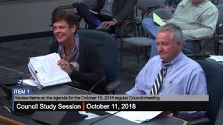 Council Study Session - 10/11/2018