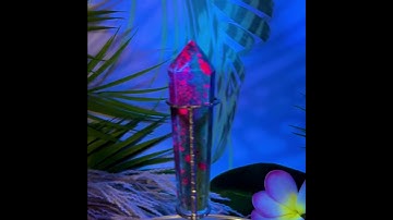 Ruby in Fuchsite UV Reactive Crystal Wand in Stand Generator 184g 121mm
