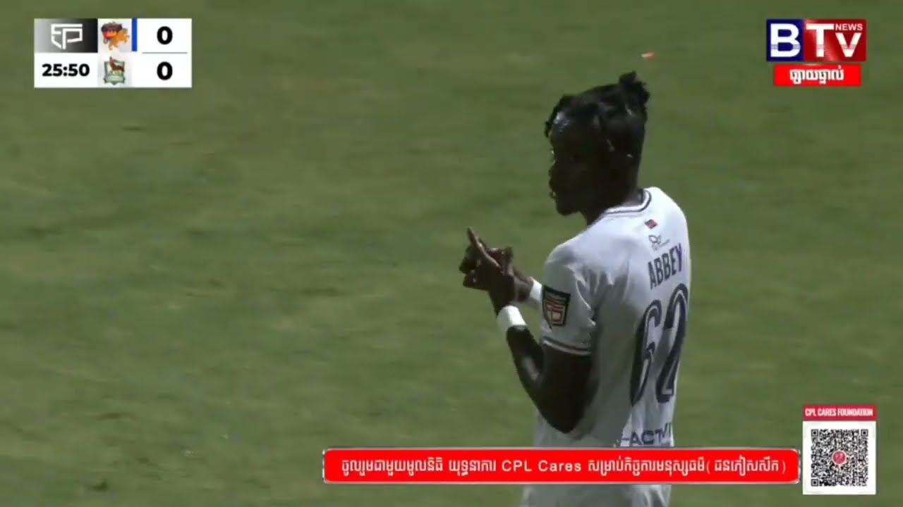 Abbey Agbodzie (62) Vs Angkor Tiger FC• Abbey Defensive Skills Show In Kirivong Sok Sen Chey 