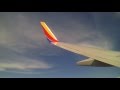 Southwest Airlines Boeing 737, landing into San Antonio - Singing Flight Attendent