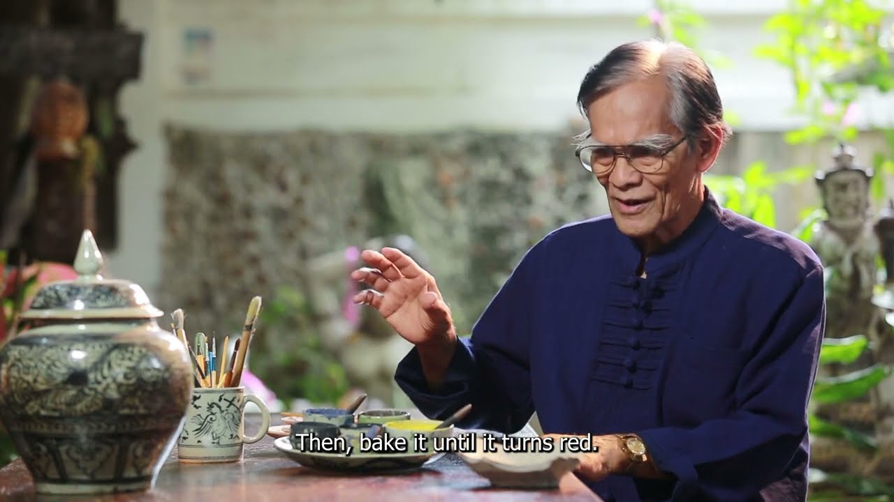 เครื่องสังคโลก ครูสุเทพ พรมเพ็ชร  ครูศิลป์ของแผ่นดิน ปี 2565