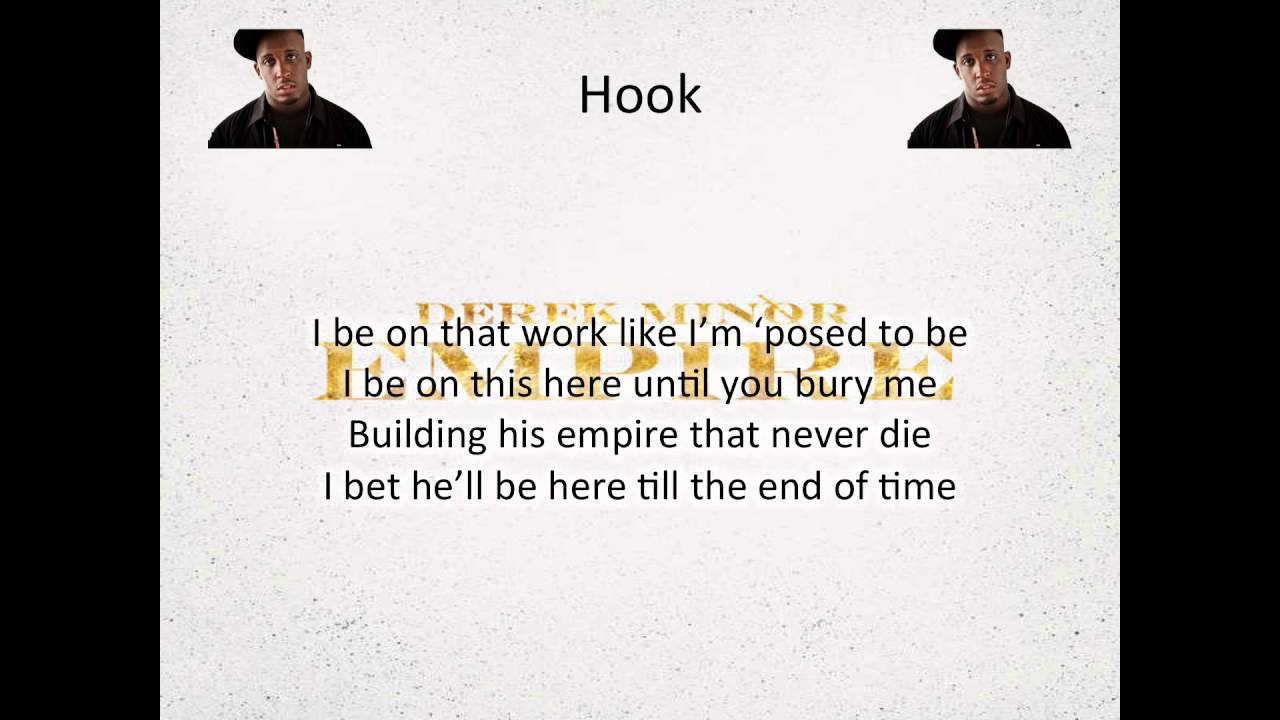 Derek Minor Until the End of Time (feat. Lecrae & Canon) LYRICS