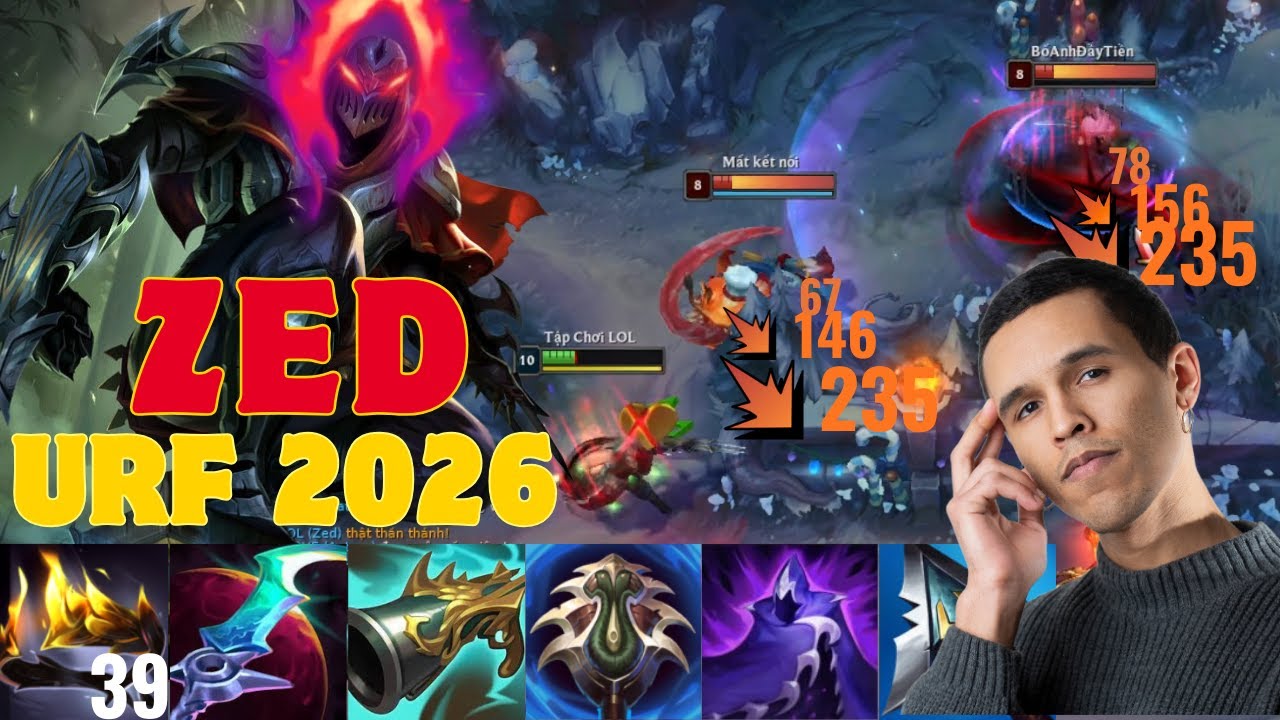 🔥 Zed URF 2026 – nơi mà Zed bá đạo nhất trong LMHT 2026🔥