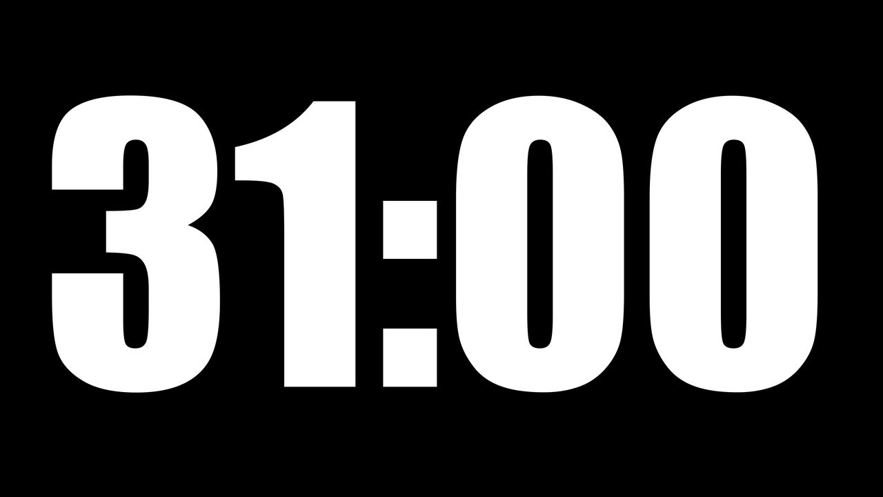 31 Minute Timer ⏱️ Countdown with Alarm - YouTube