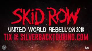 Skid Row United World Rebellion Australia U0026 Nz Tour 2018