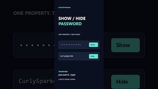 Show & Hide a Password with JavaScript