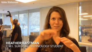 College of Western Idaho students use DaVinci robot
