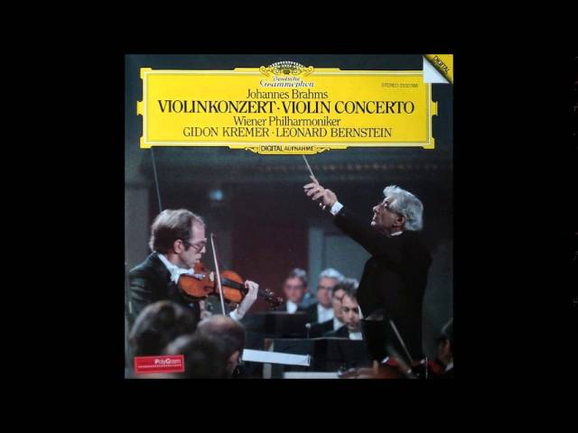 Watch Gidon Kremer, Brahms Violin Concerto in D major Op.77, Leonard Bernstein on YouTube