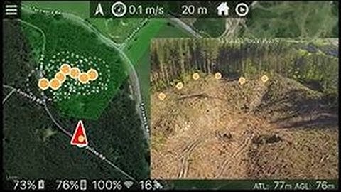 Full Motion Video Mapping with UAV / Drone for Forest Harvesting
